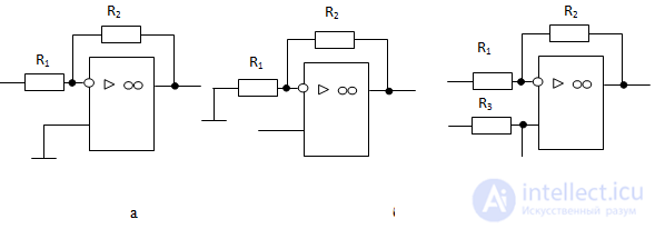 Circuit design of electronic devices based on operational amplifiers Totalizer Differentiator Integrator