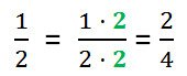 Reduction of ordinary fractions