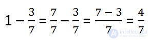 Subtraction of ordinary fractions explanation and examples