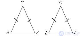   Properties of angles of an isosceles triangle 