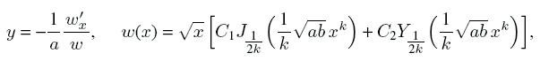   Special type Riccati equation 
