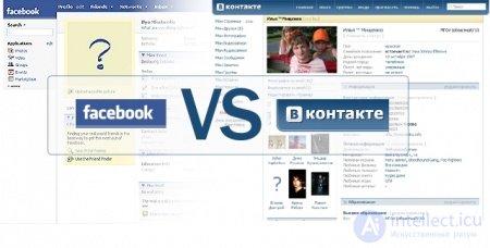   The difference between Facebook and VKontakte from the point of view of McLuhans theory 