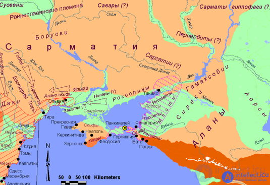 4. Civilization of Ancient Russia (Greeks (Olbia and Khersones), Kingdom of Bosporus, CIMMERIANS. Scythians. Sarmatians. Goths. Avars